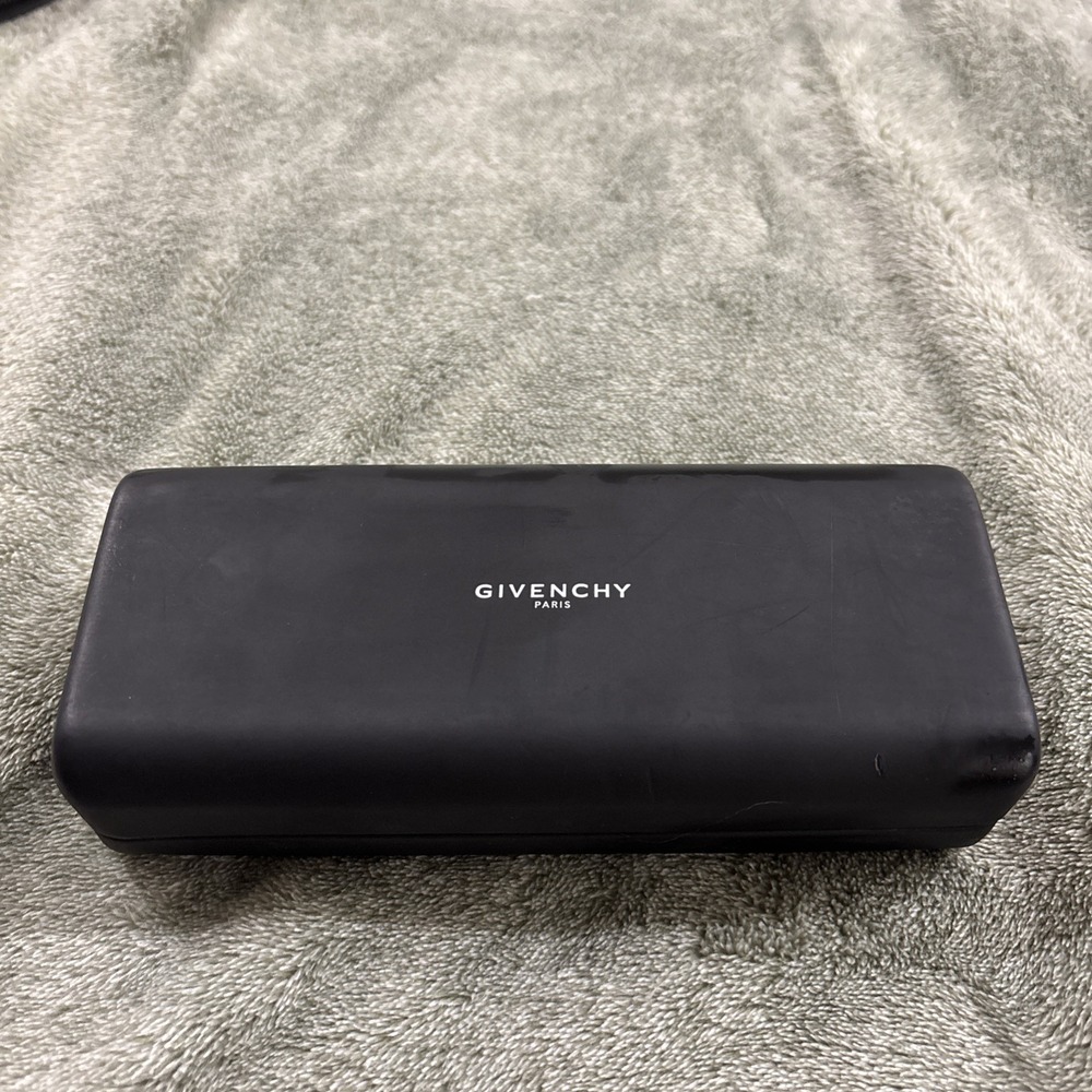 Givenchy Paris Sunglasses Eyeglasses Case Only Black Hardcase Faux Leather